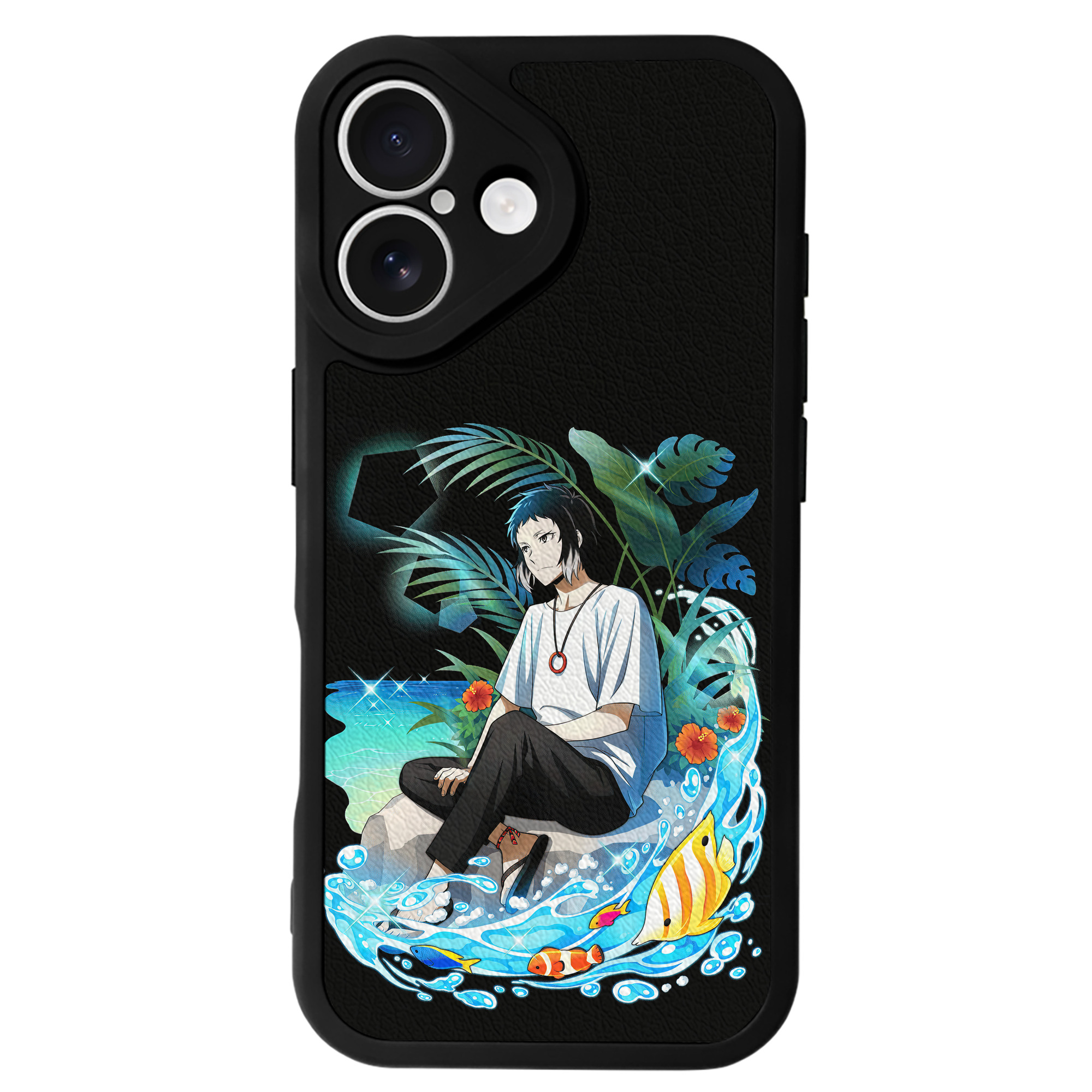 （画像用） 文豪ストレイドッグス Bungo Stray Dogs 【iPhone 16シリーズ対応】シリコンスマホケース（レザー調） 材質：シリコン